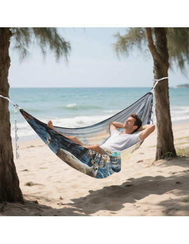 Hamaca Individual Portátil Alce 290x138cm 150kg Poliester