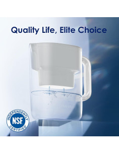 Jarra de Filtro de Agua Waterdrop 10 Tazas, 757 Litros, Blanca 2