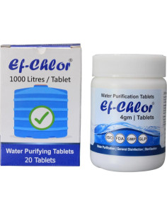 Tabletas Purificadoras de Agua HIND PHARMA 20 Unidades 4g 2