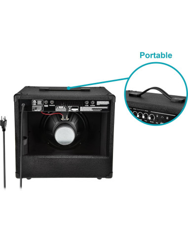 Amplificador Combo de Guitarra Monoprice 40W 1x10 Reverb