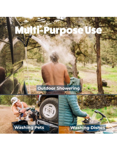 Ducha Portátil Kakadu Outback, Agua Caliente Instantánea, 7.26 kg 2