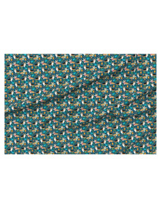 Tela de Algodón Spoonflower Corgi Camping 107 cm para Manualidades