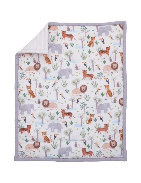 Juego de Ropa de Cuna NoJo Creciendo Salvaje 8 Piezas