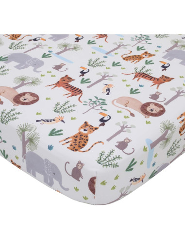 Juego de Ropa de Cuna NoJo Creciendo Salvaje 8 Piezas