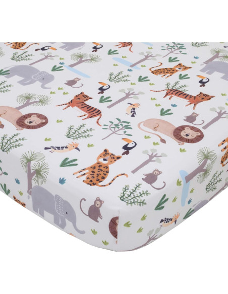 Juego de Ropa de Cuna NoJo Creciendo Salvaje 8 Piezas