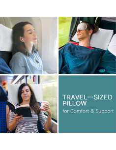 Almohada de Viaje Ajustable BETU - Espuma de Memoria 48x33cm 2