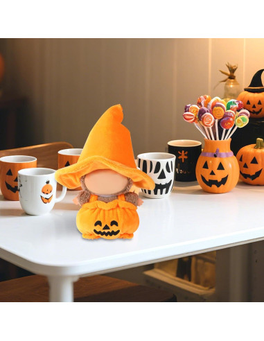 Ropa de Halloween para Muñeca Lyreh Mono Calabaza Naranja