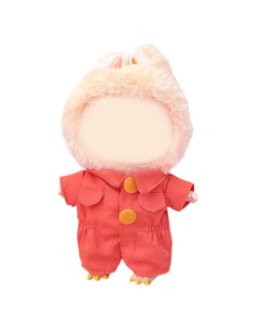 Conjunto de Ropa para Muñeca Labubu 17cm - Mono Naranja