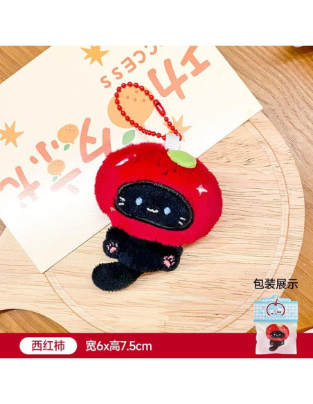 4 Llavero Suave de Peluche Gato Taiyaki y Animales