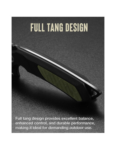 Cuchillo de hoja fija Mossy Oak 20.32 cm con funda Kydex