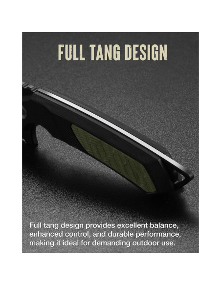 Cuchillo de hoja fija Mossy Oak 20.32 cm con funda Kydex