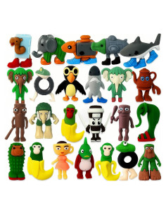 24 Mini Juguetes Coleccionables Silicona CHENZHOUZAI Decoración