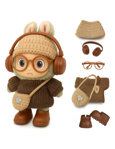 Conjunto de Ropa de Muñeca 17cm AERHENM - 6 Piezas Kawaii