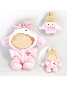 Conjunto de Ropa para Muñecas 17 cm LUFZFEU Conejo Rosa 2