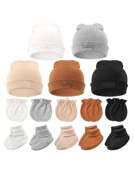 Conjunto de Gorro, Manoplas y Calcetines BQUBO 0-6 Meses