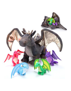 Juguetes de Peluche Dragón HyDren 5 Pcs 40 cm y 10 cm