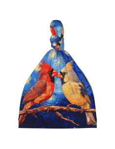 Gorro Transpirable para Bebés Pájaro Rojo 0-6 Meses