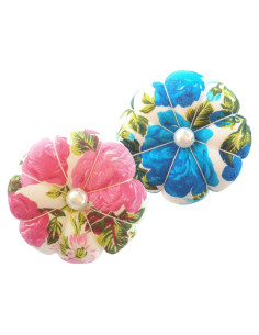 Almohadillas de Agujas CUSHYSTORE 2 Piezas Floral Ajustables