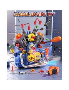 Kit de Construcción de Motores Jovow para Niños 3-12 Años 2
