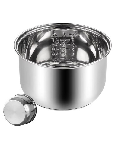 Olla Interna de Arroz Genérico 1.6L Acero Inoxidable Antiadherente