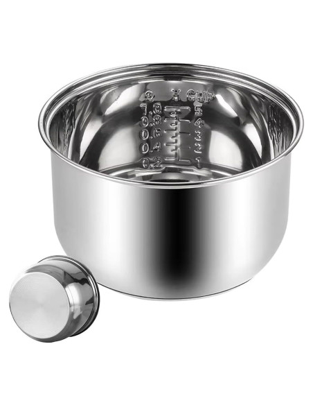 Olla Interna de Arroz Genérico 1.6L Acero Inoxidable Antiadherente