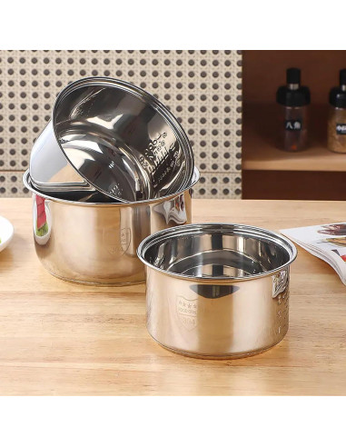 Olla Interna de Arroz Genérico 1.6L Acero Inoxidable Antiadherente