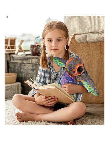 Peluche Tortuga Marina Colorida DolliBu 25x30x7 cm Suave