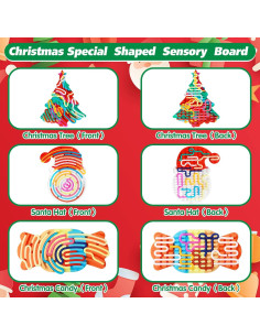 Tablero de Actividad Sensorial 3 Piezas Hopihy - Juguete Antiestrés 2