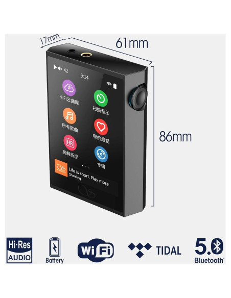 Reproductor de Música Portátil SHANLING M1 Plus Bluetooth 5.2