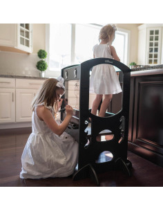 Torre de Aprendizaje Chef Series Little Partners - Taburete de Cocina Ajustable para Niños 2