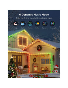 Luces LED Inteligentes Govee 50FT RGBIC para Exterior IP65 2