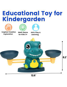 Juguete Educativo de Equilibrio Matemático Dinosaurios - 30 Tarjetas 2