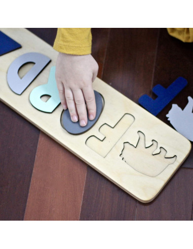 Rompecabezas de Nombre Personalizado de Madera Bloom Owl 25.4-76.2 cm