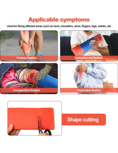 Férula de Primeros Auxilios AID MATE 91.4 cm Naranja-Gris