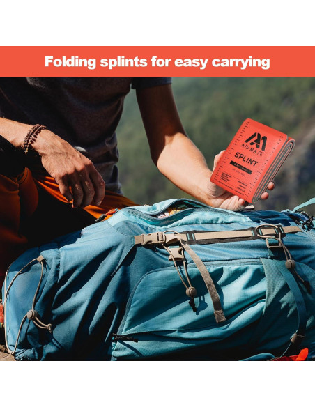 Férula de Primeros Auxilios AID MATE 91.4 cm Naranja-Gris