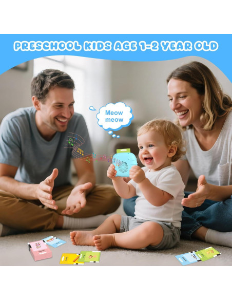 Tarjetas de Flash Educativas You Mei Sheng - 224 Palabras para Niños 1-6 Años - Juguete Sensorial Montessori