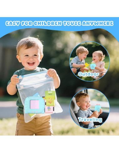 Tarjetas de Flash Educativas You Mei Sheng - 224 Palabras para Niños 1-6 Años - Juguete Sensorial Montessori