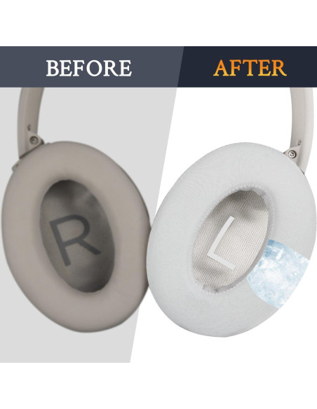 Almohadillas de Gel Refrigerante SOULWIT para Bose QC45 y SE - Blancas