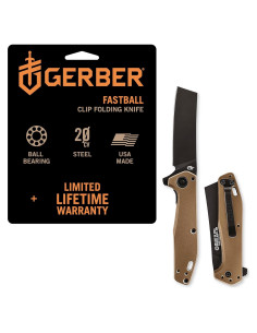 Cuchillo Plegable Gerber Gear Fastball Cleaver 7.62 cm