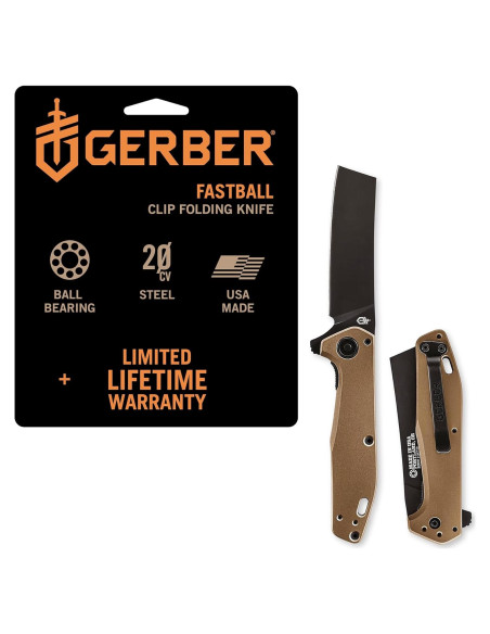 Cuchillo Plegable Gerber Gear Fastball Cleaver 7.62 cm