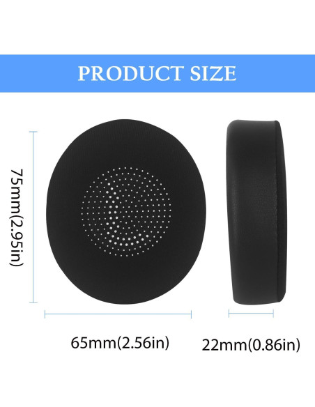 Almohadillas de Gel para Auriculares Jabra Evolve2 65/40/Elite 45h