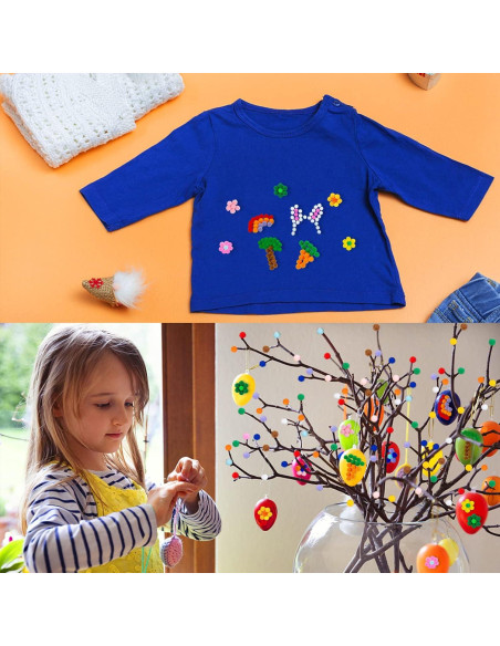 2000 Pompones Multicolor 1cm Acerich para Manualidades DIY