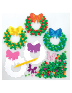 Kits de Arte de Corona de Navidad Baker Ross FE905 - 5 Piezas