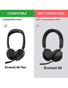 Cojines de Reemplazo para Auriculares Jabra Evolve2 65 Flex 2