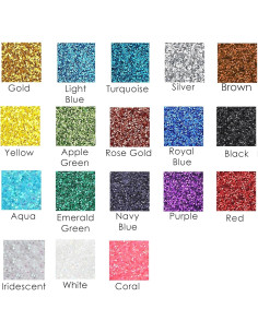 Brillos Finos Craft And Party - 18 Tarros de 15g para Manualidades 2