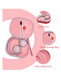 Funda Dura XANAD Rosa para Auriculares JBL Live y Tune 2