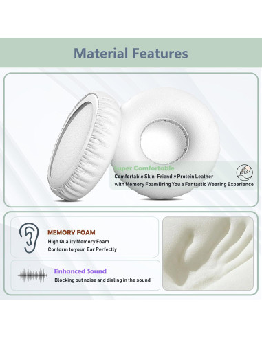 Almohadillas de Reemplazo XRHTONG para Auriculares Pioneer SE-MJ553BT