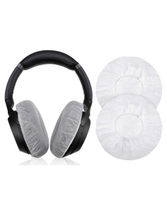 Cubiertas Desechables para Auriculares BBTO 100 Piezas 8.5 cm Blancas