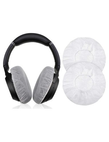 Cubiertas Desechables para Auriculares BBTO 100 Piezas 8.5 cm Blancas