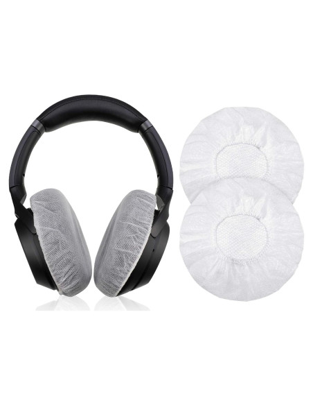 Cubiertas Desechables para Auriculares BBTO 100 Piezas 8.5 cm Blancas